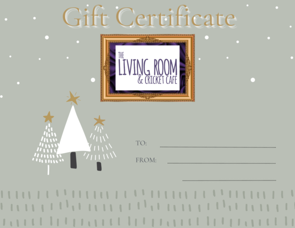 Gift Certificat Living Room